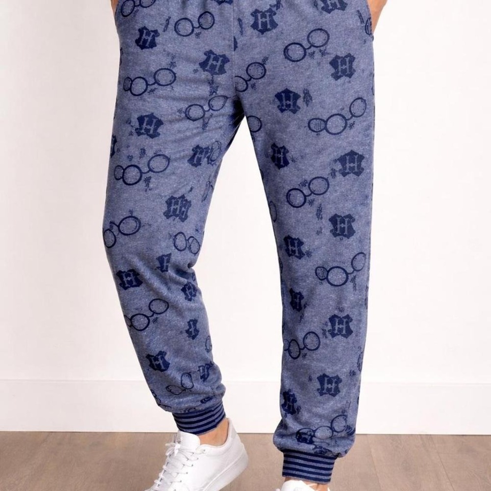 Harry Potter‎ Small Wizard Jogger Pants Unisex Size S Small Blue Casual